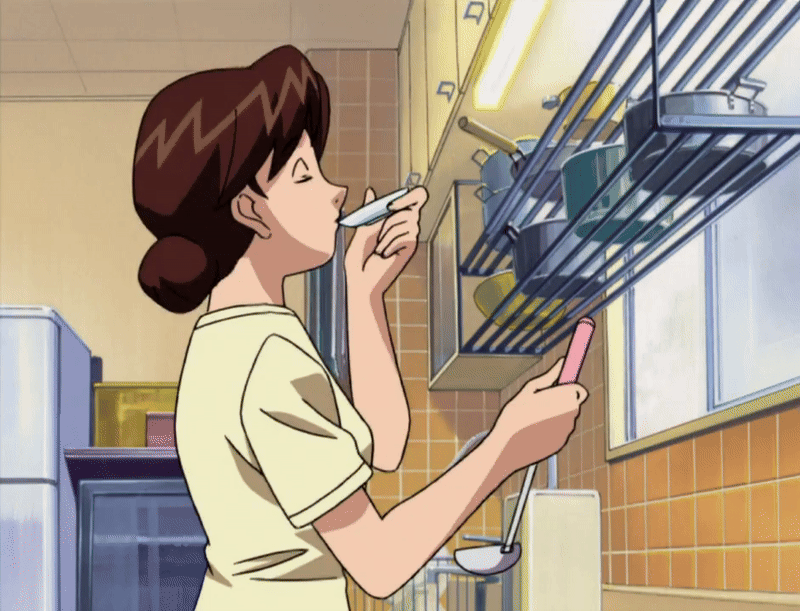 00s, 1girl, 2001, animated, animated_gif, anime_screenshot, brown_eyes, brown_hair
