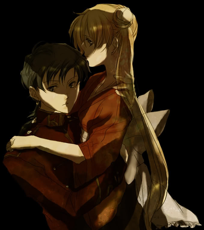 1990s_(style), 1boy, 1girl, androgynous, bishoujo_senshi_sailor_moon, bishoujo_senshi_sailor_moon_sailor_stars, bishoujo_senshi_sailor_moon_stars, black_hair