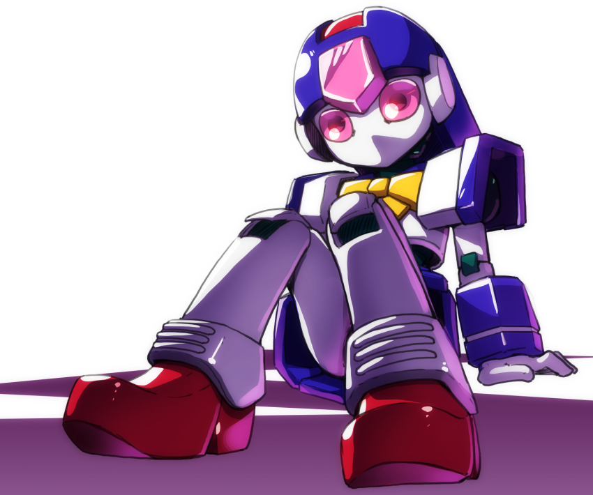 1girl, android, colored_skin, convenient_leg, highres, humanoid_robot, medarot, no_mouth
