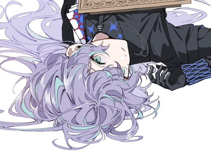 1boy, aqua_eyes, aqua_hair, black_gloves, black_shirt, ch_s_pn, collared_shirt, gloves