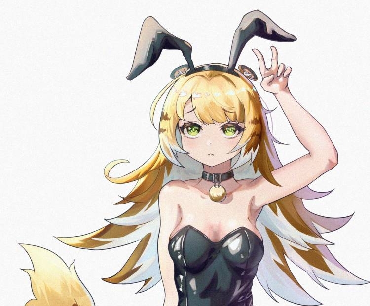 13046073196, 1girl, :<, alternate_breast_size_(larger), animal_collar, animal_ear_fluff, animal_ear_hairband, animal_ears