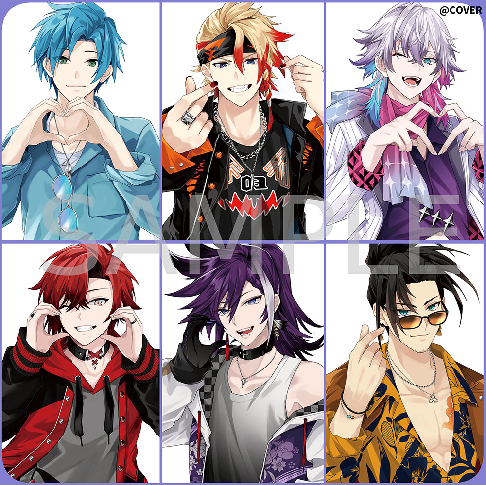 6+boys, alternate_costume, aqua_eyes, axel_syrios, bandana, banzoin_hakka, beard_stubble, black_bandana