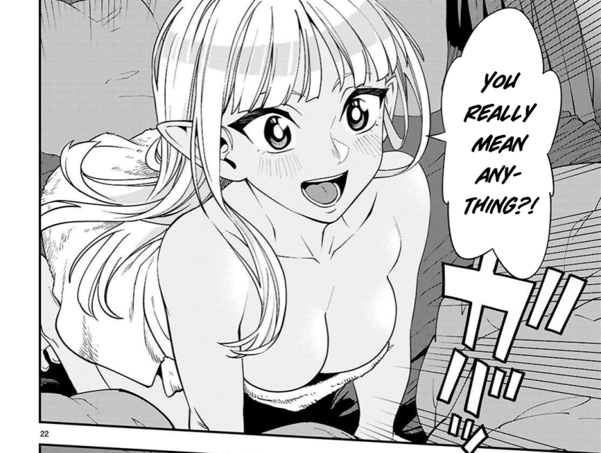 1girl, bare_shoulders, blush, breasts, character_request, cleavage, collarbone, cropped