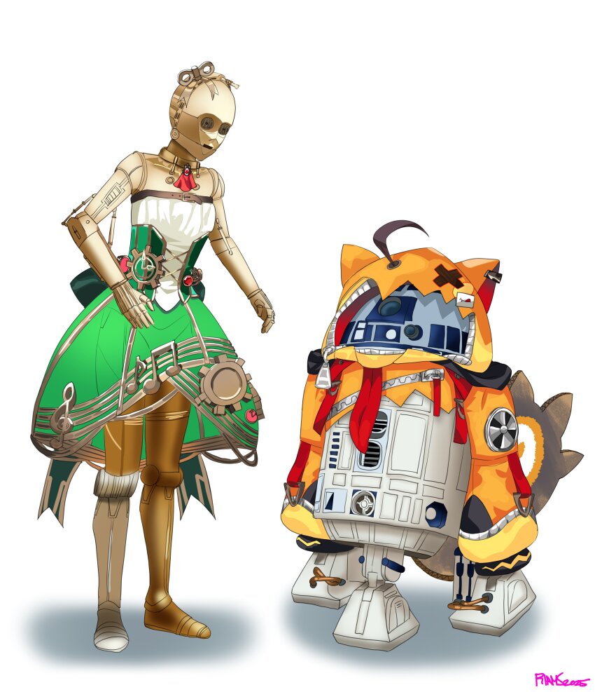absurdres, c-3po, cecilia_immergreen, cecilia_immergreen_(cosplay), commentary, corset, cosplay, cropped_hoodie
