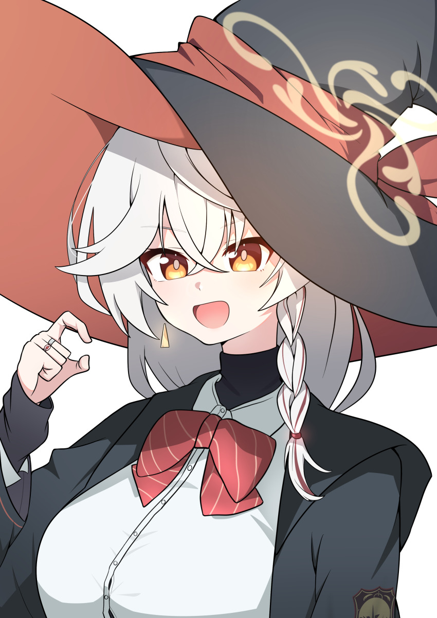 absurdres, blue_archive, bow, bowtie, braid, earrings, eri_(blue_archive), hakuita