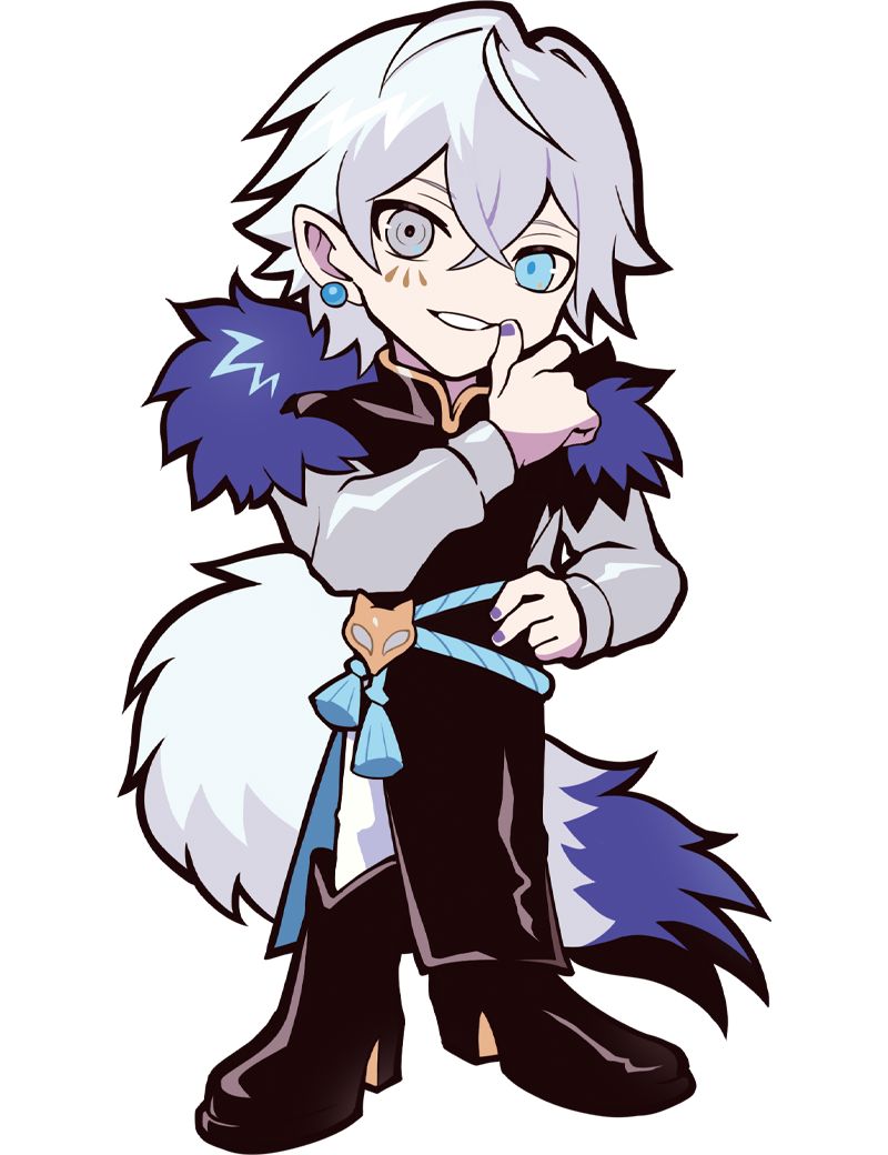 1boy, anime_coloring, aqua_eyes, aqua_pupils, black_boots, black_dress, blue_fur, blue_tail