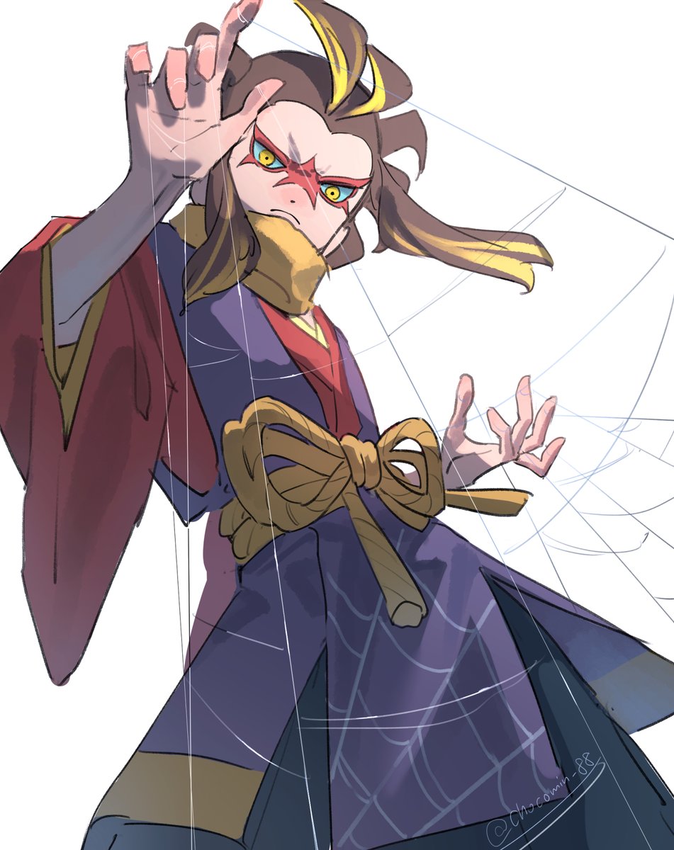 1boy, brown_eyes, brown_hair, chocomin_88, highres, japanese_clothes, looking_at_viewer, short_hair