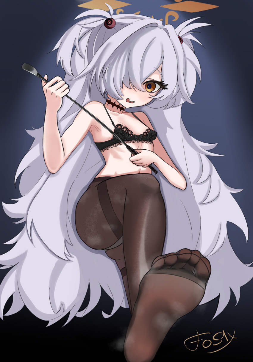 absurdly_long_hair, absurdres, armpits, artist_name, ass, bare_shoulders, black_background, black_bra