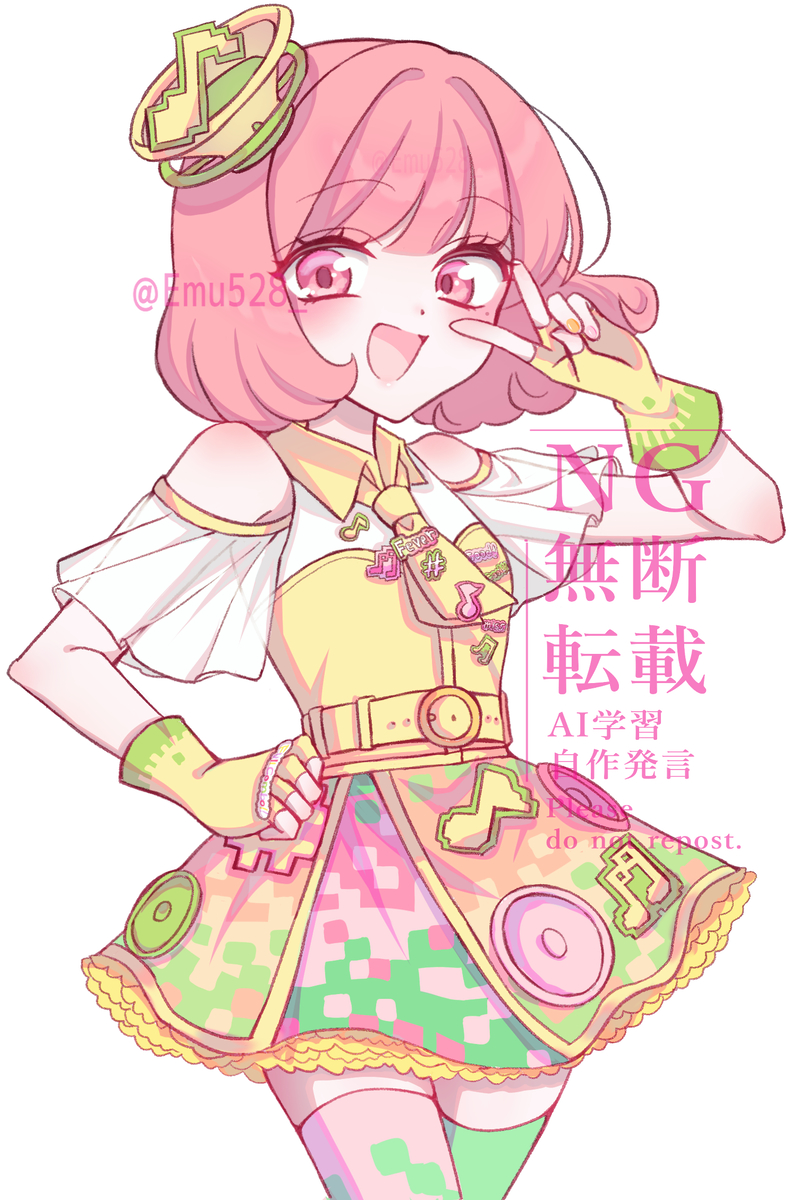 dress, fingers_to_eyes, highres, kamen_rider, kamen_rider_ex-aid, kamen_rider_ex-aid_(series), poppi_pipopapo, victory_sign