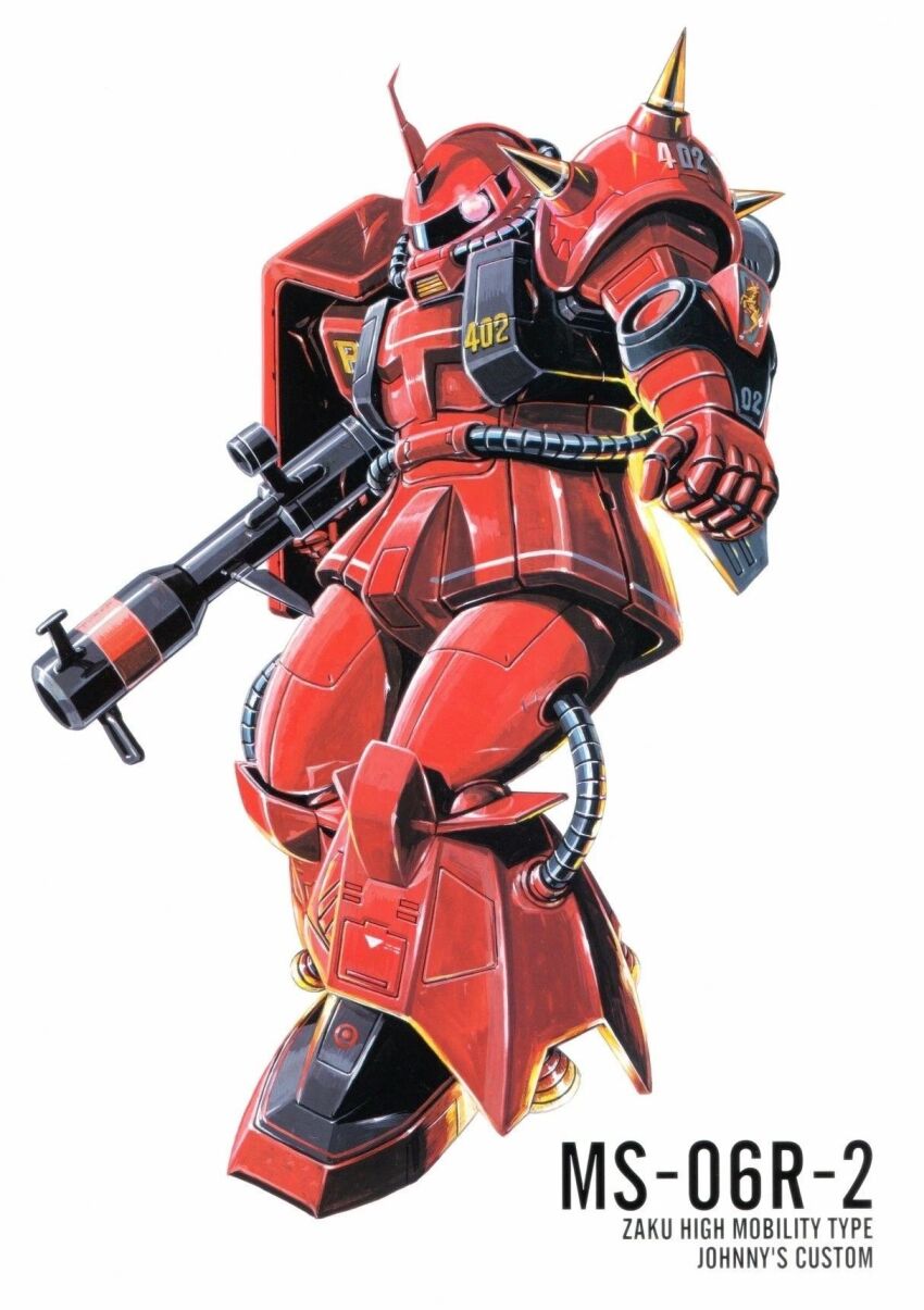 1980s_(style), bazooka_(gundam), cable, character_name, gundam, gundam_msv, highres, machinery