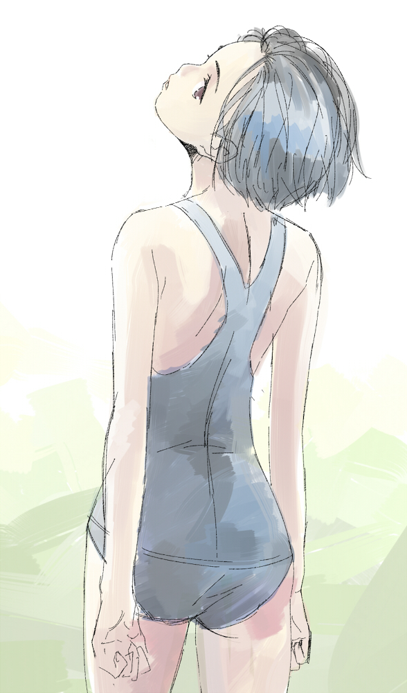 1girl, back, bad_id, bad_pixiv_id, banzai_nekomimi, female_focus, kobayakawa_rinko, love_plus