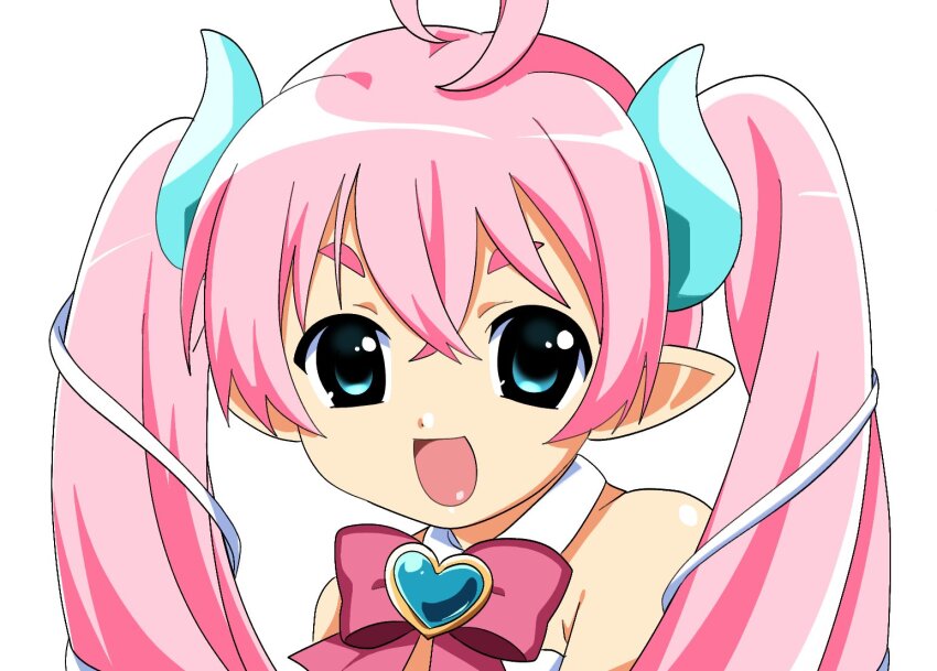 1girl, ahoge, bk_(barakoodra), blue_eyes, chibidoki_(vtuber), demon_girl, demon_horns, horns