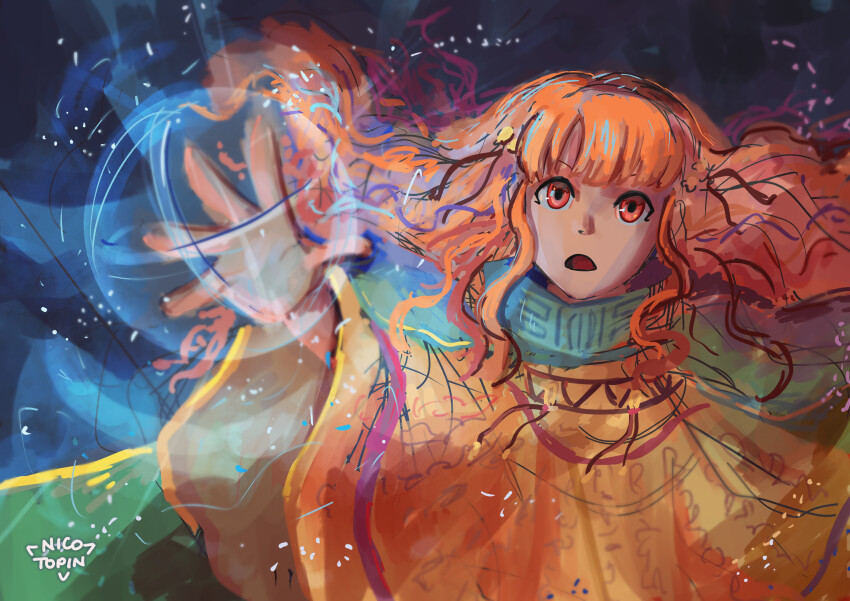 1girl, absurdres, artist_name, commentary, fire_emblem, fire_emblem:_radiant_dawn, hair_bobbles, hair_ornament