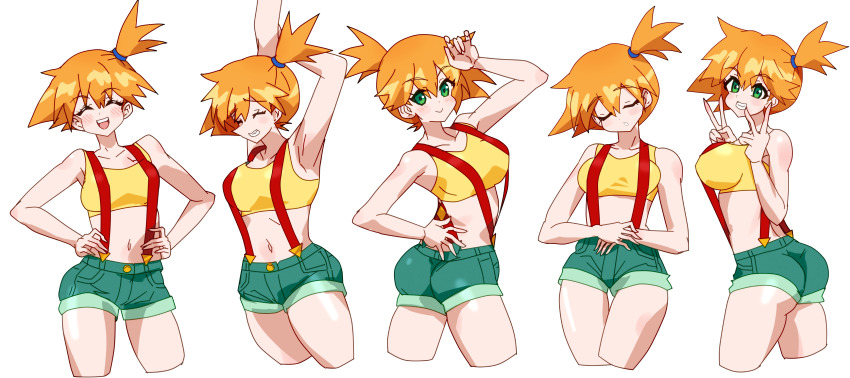 1girl, :d, absurdres, arm_up, armpits, arms_up, ass, asymmetrical_hair