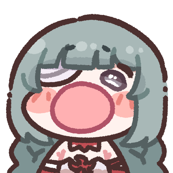 bandage_over_one_eye, blush_stickers, bugi_33, chibi, chibi_only, facing_viewer, looking_at_viewer, open_mouth