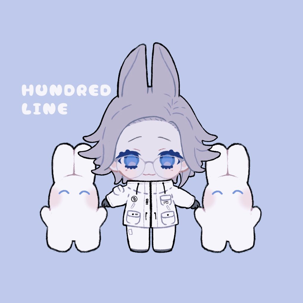 1boy, :3, ^_^, animal_ears, aotsuki_eito, black_gloves, blue_eyes, breast_pocket