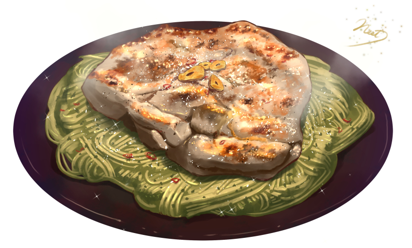 artist_name, chicken_(food), commentary_request, food, food_focus, highres, neet_job, no_humans