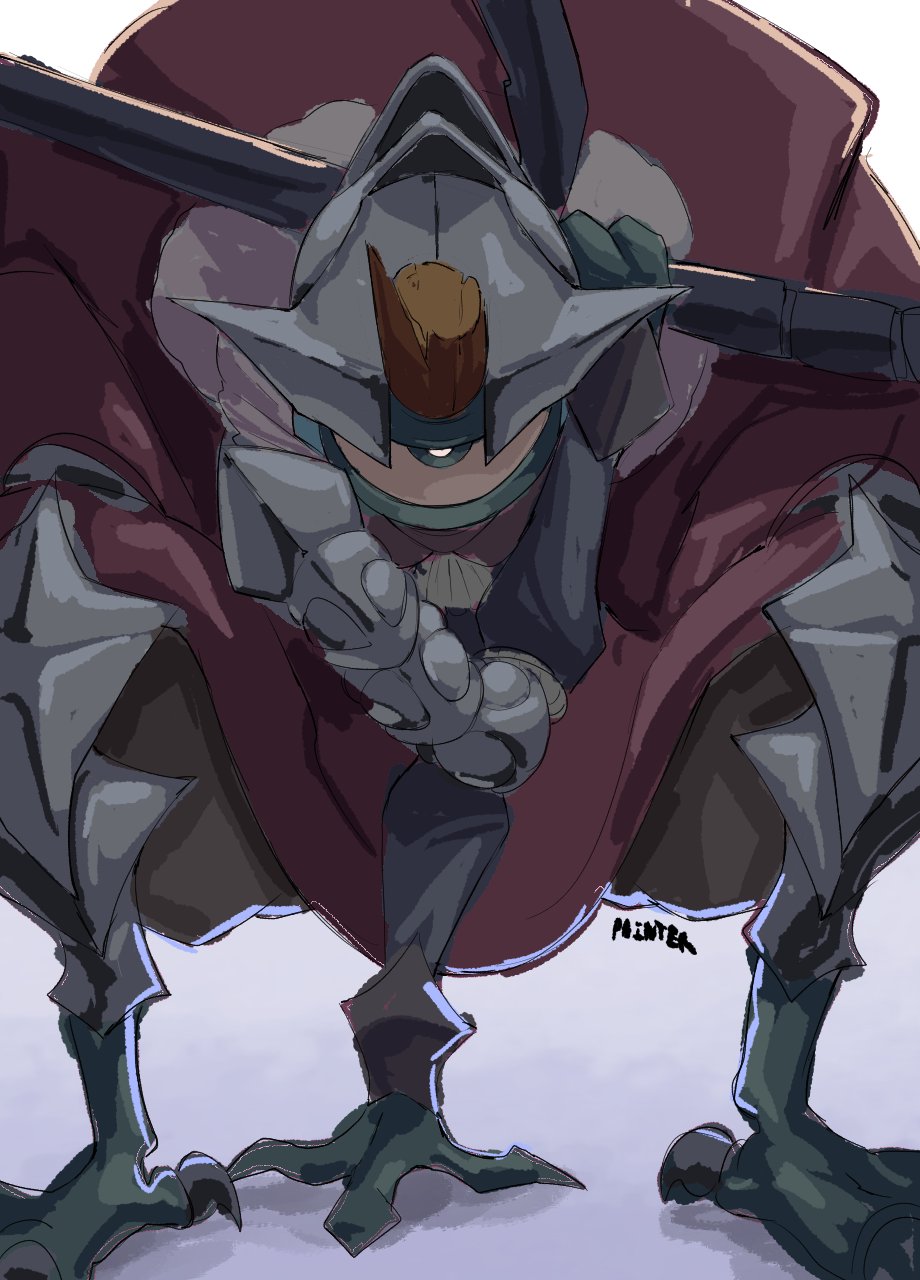 armor, broken_horn, cyclops, demon, demons_roots, highres, horns, mebius_(demonsroots)