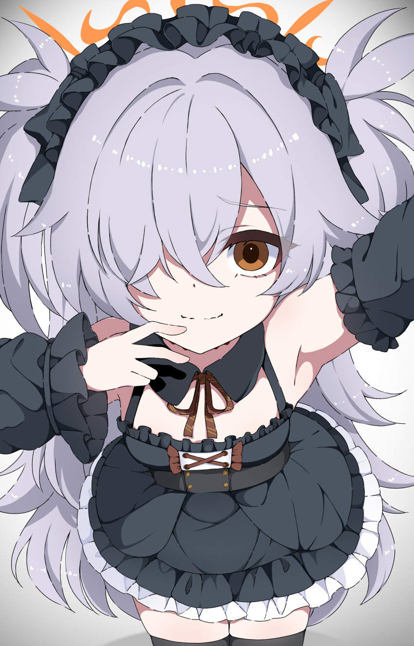 1girl, absurdres, alternate_costume, armpits, bare_shoulders, belt, black_belt, black_thighhighs