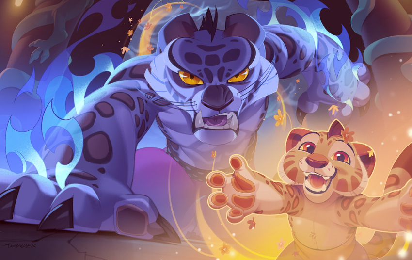 1boy, age_progression, aged_down, animal_ears, claws, commentary, english_commentary, fangs