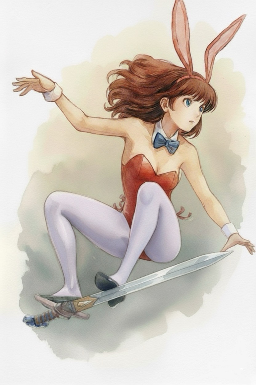 1girl, adog, animal_ear_hairband, animal_ears, blue_bow, blue_bowtie, blue_eyes, bow