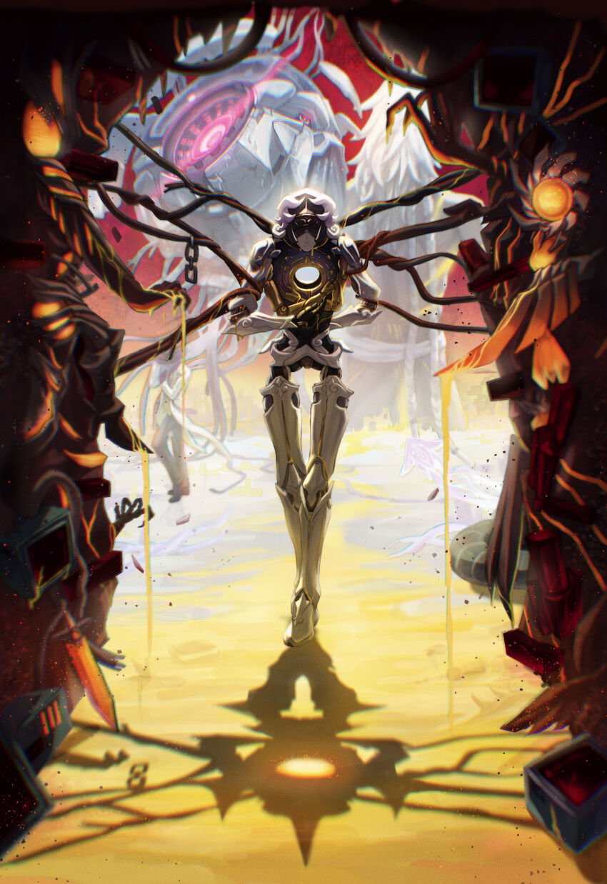 1other, 2boys, absurdres, bowing, closed_mouth, commentary_request, eye_mask, facing_viewer