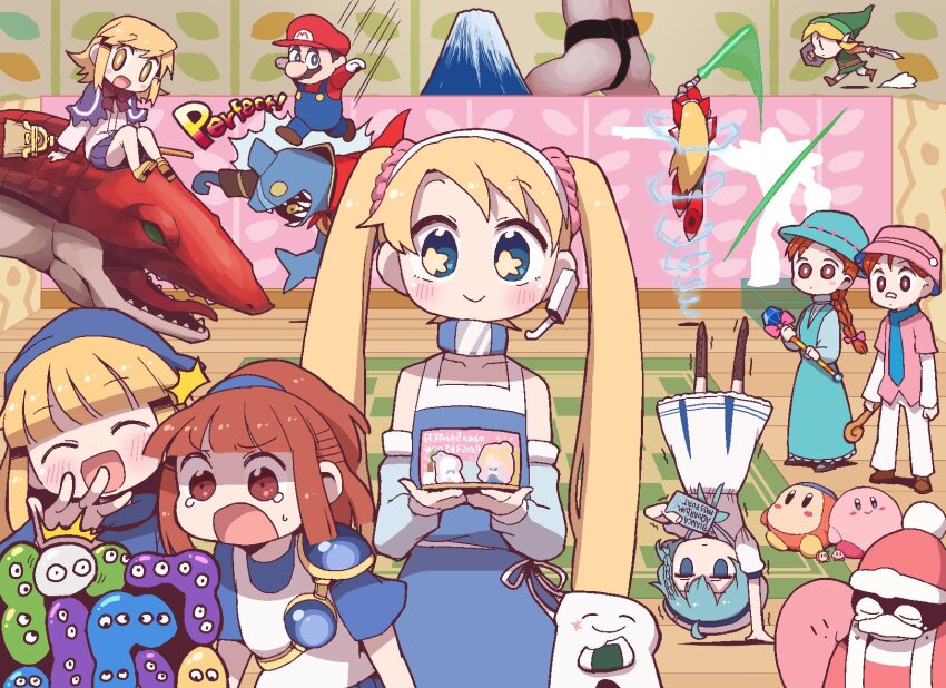 6+boys, 6+girls, ^_^, annotation_request, aquarium_wa_odoranai, arle_nadja, ass, attack