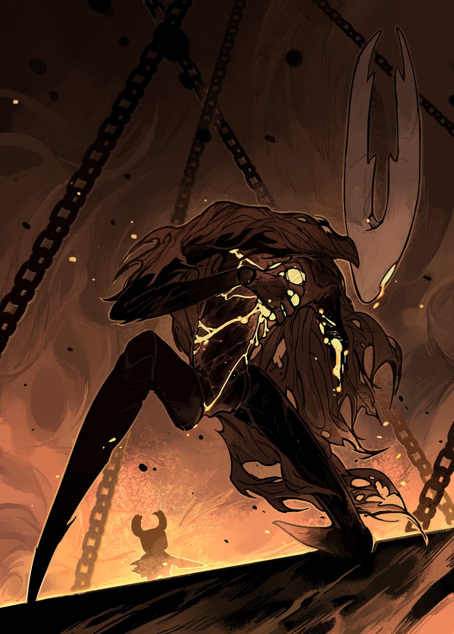 2others, black_skin, blood, chain, cloak, colored_skin, darkdog, grey_cloak