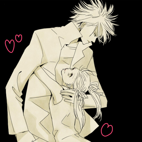 2boys, eden_no_ori, heart, isurugi_miina, kouichi_yarai, lowres, monochrome, multiple_boys