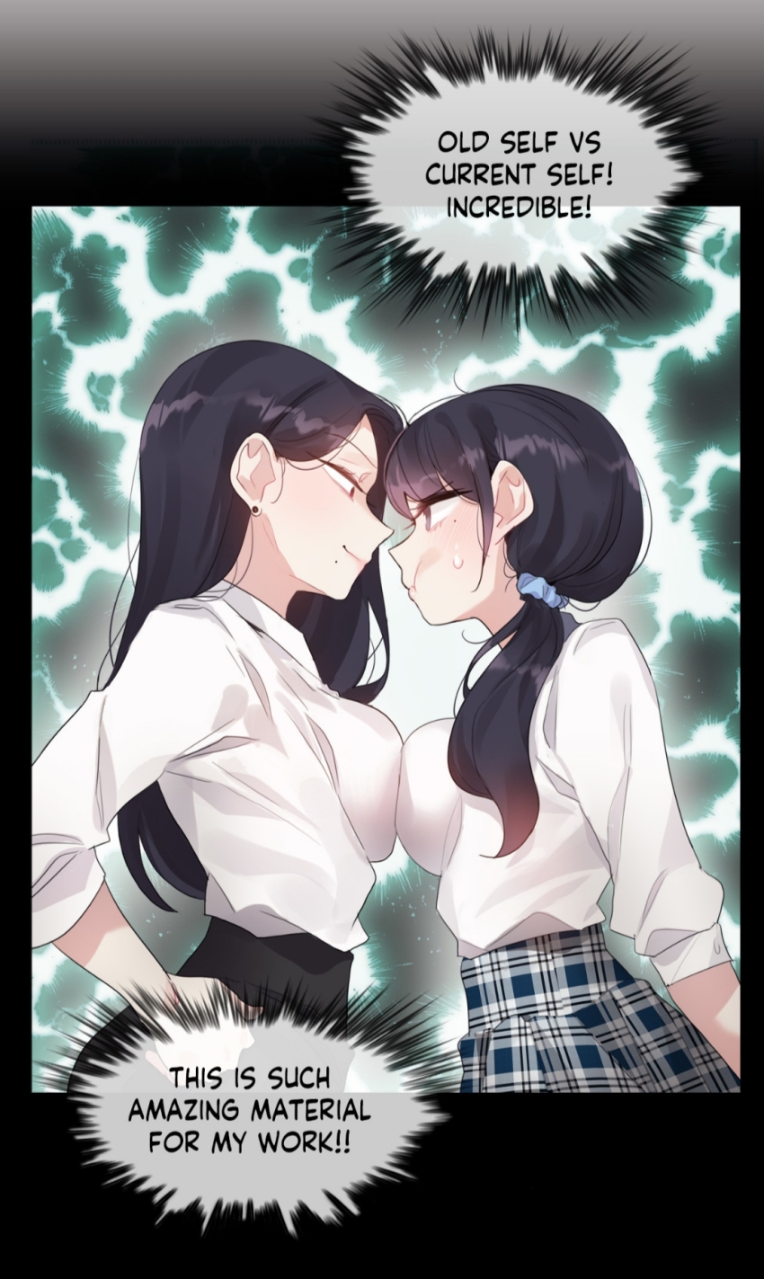 2girls, a_pervert's_daily_life, alicecrazy, black_eyes, black_hair, black_skirt, blush, breasts