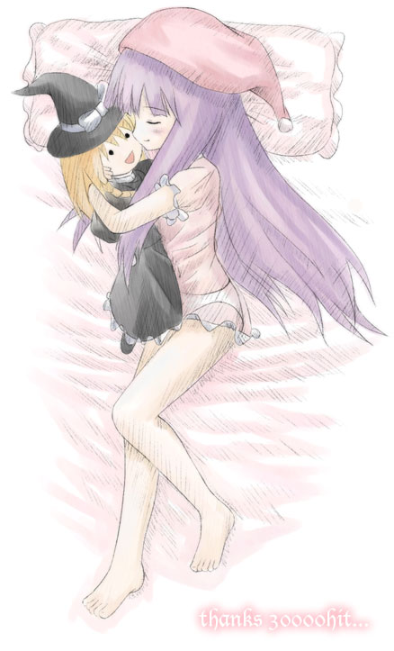 1girl, barefoot, bed, character_doll, doll, dress, female_focus, full_body