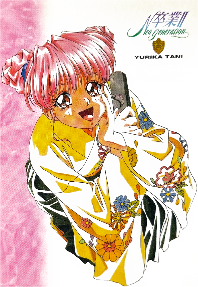 1girl, character_name, copyright_name, diploma, double_bun, full_body, graduation_(series), hair_bun