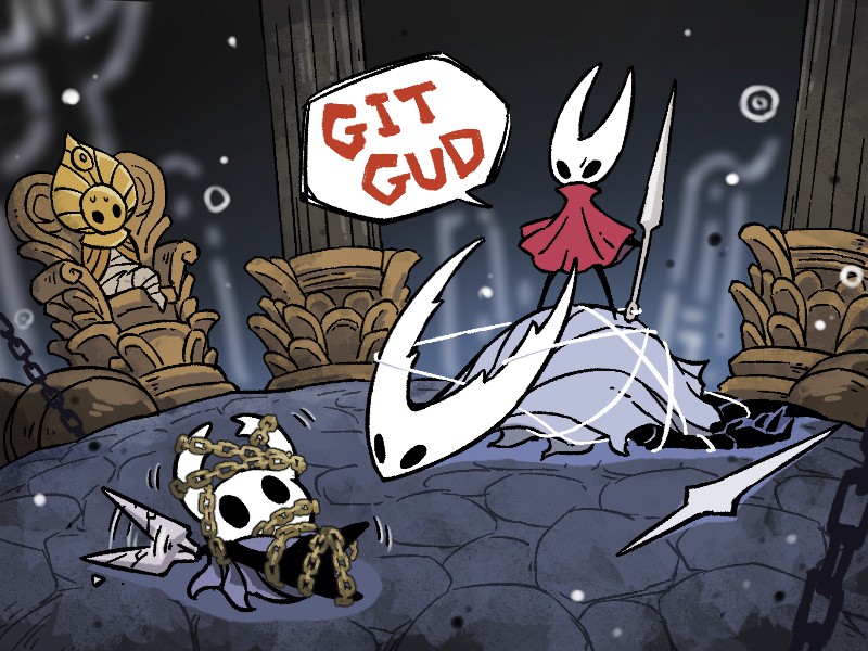 arthropod_boy, arthropod_girl, bound, chain, cloak, commentary_request, english_text, fuifui