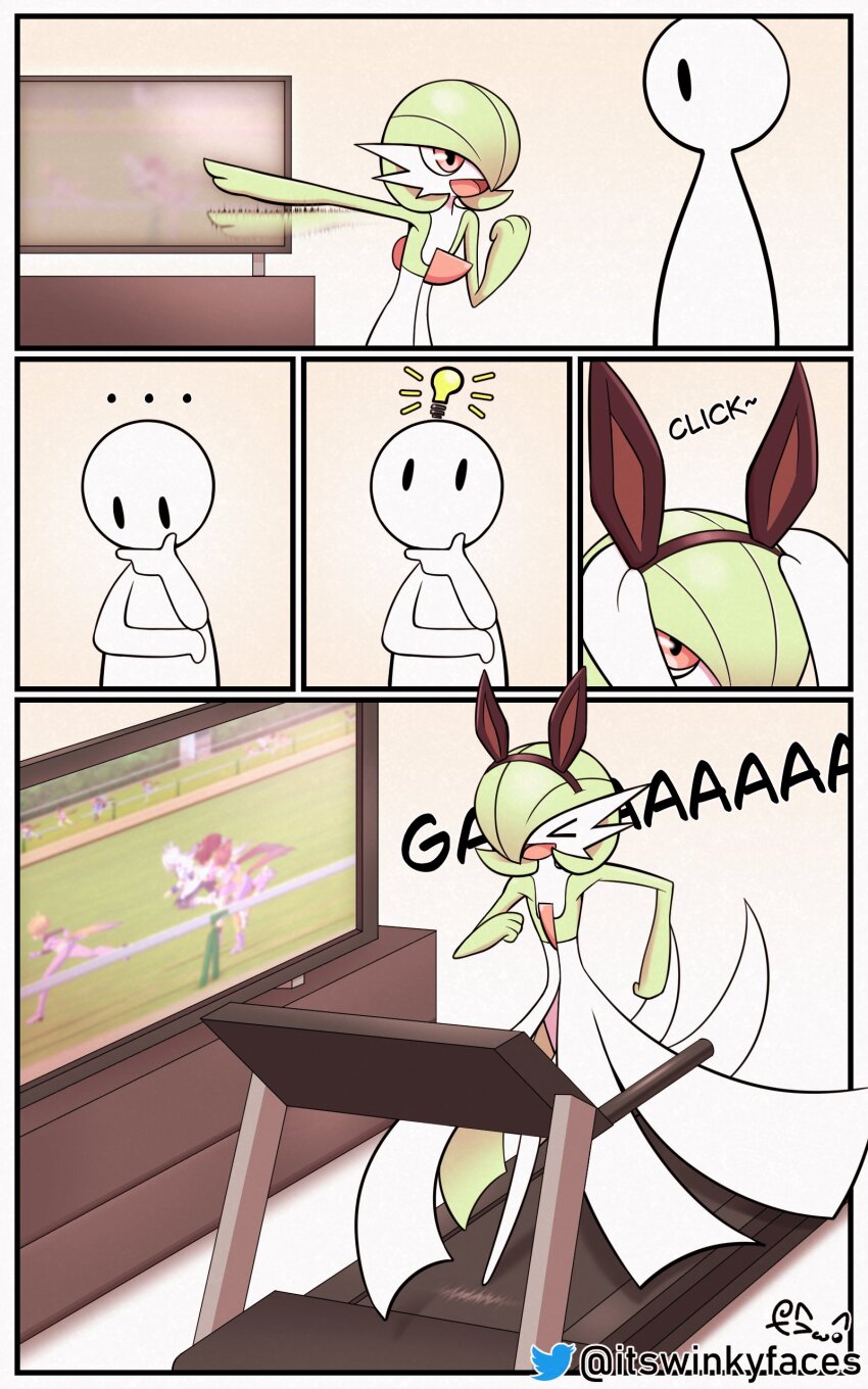 ..., absurdres, animal_ear_hairband, animal_ears, artist_name, black_eyes, bob_cut, closed_eyes