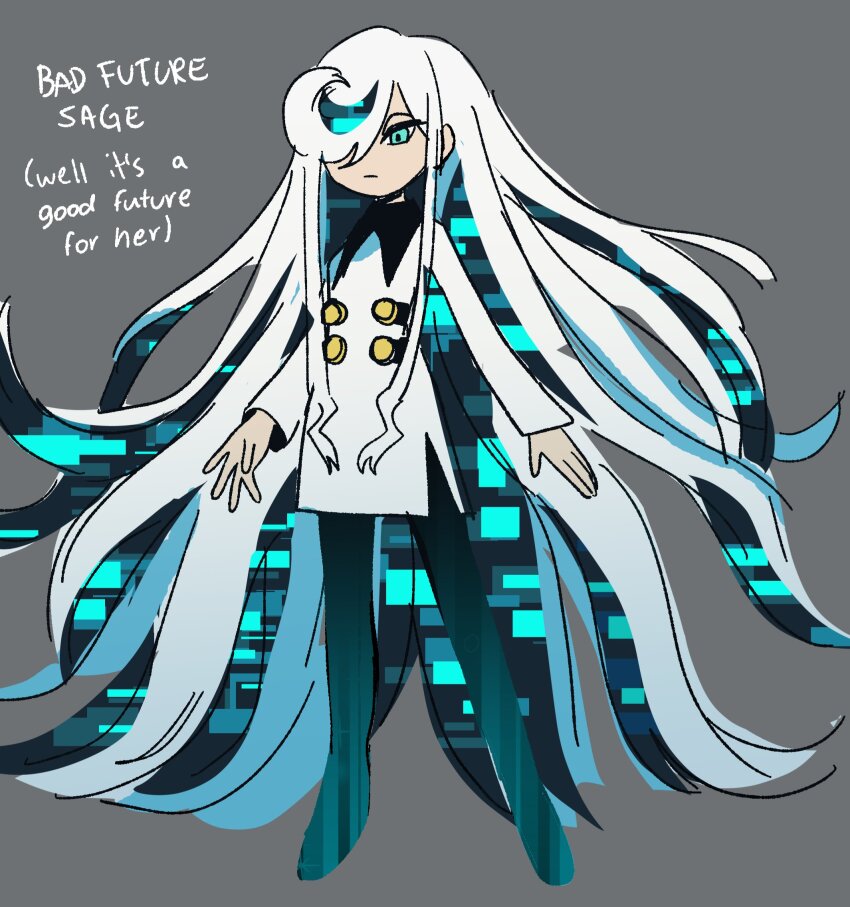 1girl, aged_up, alternate_design, alternate_hair_length, alternate_hairstyle, aqua_eyes, aqua_hair, caffstrink