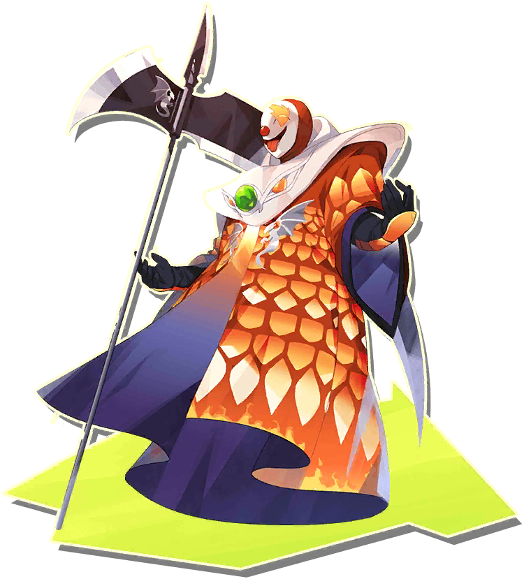 cape, flare_death_(monster_farm), joker_(monster_farm), line:_monster_farm, mask, monster, monster_farm, official_art