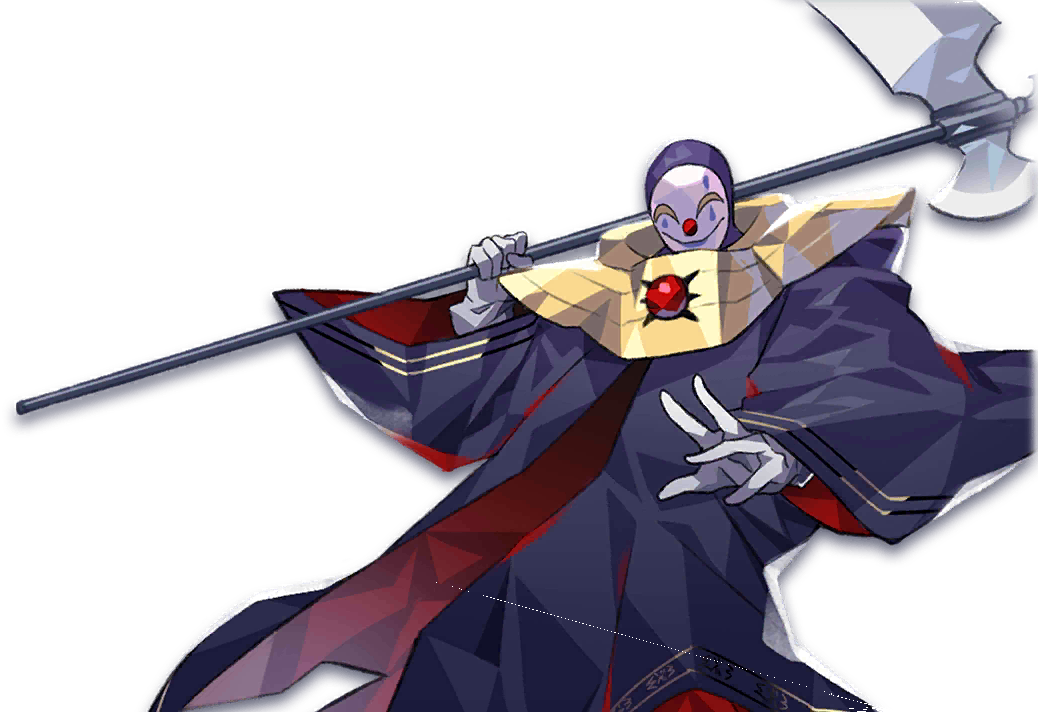 gloves, joker_(monster_farm), line:_monster_farm, mask, monster, monster_farm, official_art, scythe