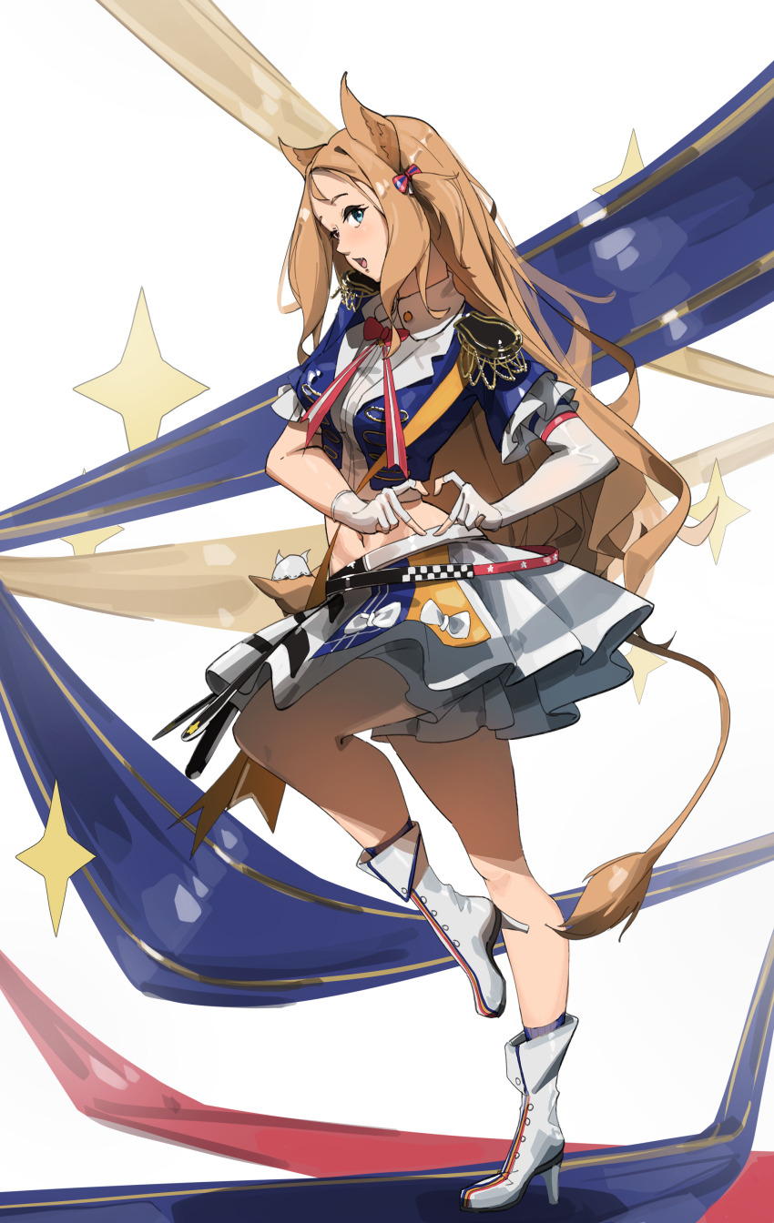 1girl, absurdres, animal_ears, archetto_(arknights), archetto_(publicity_strategy)_(arknights), arknights, asymmetrical_gloves, blonde_hair