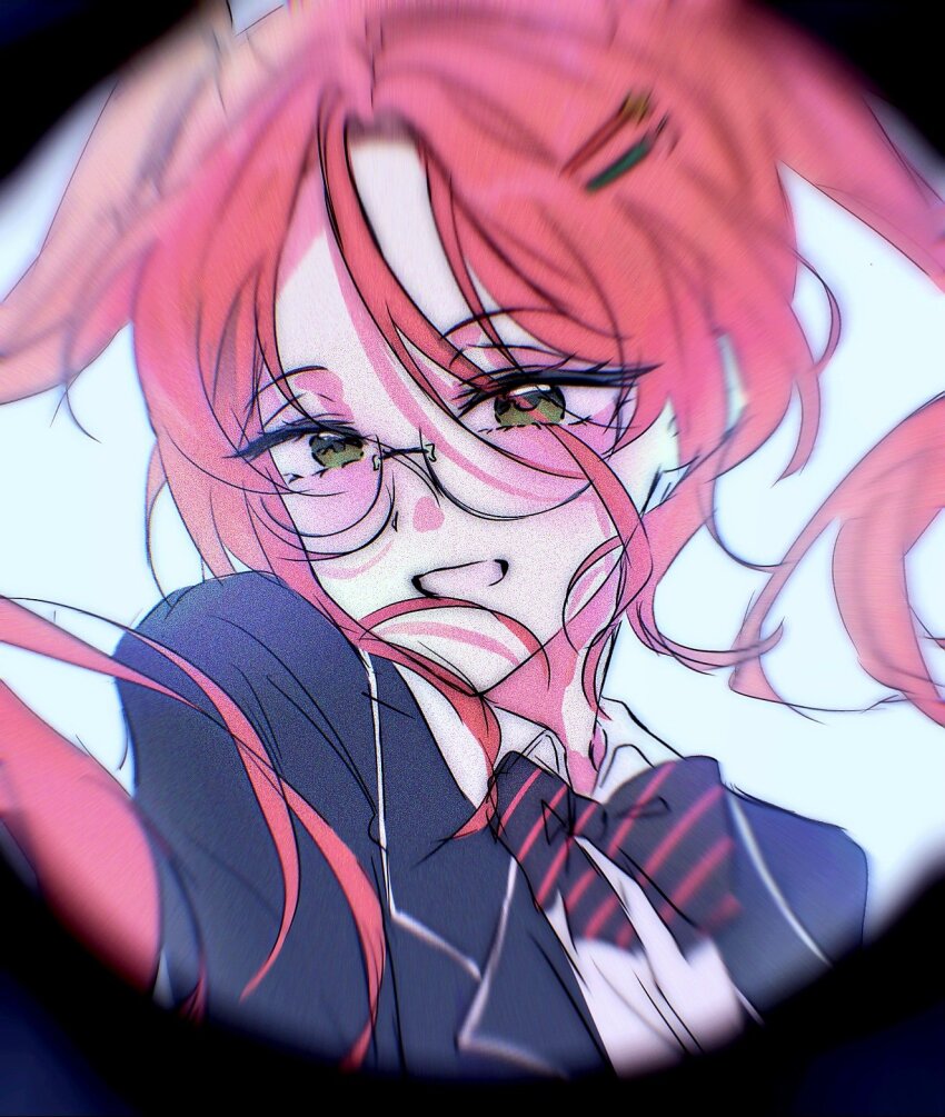 1girl, alien_stage, black_bow, black_bowtie, black_jacket, blazer, bow, bowtie