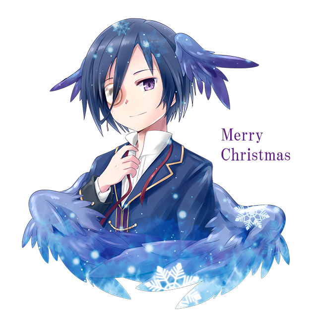 1boy, akino_sakura, black_hair, black_suit, black_wings, emil_chronicle_online, formal_clothes, hair_wings