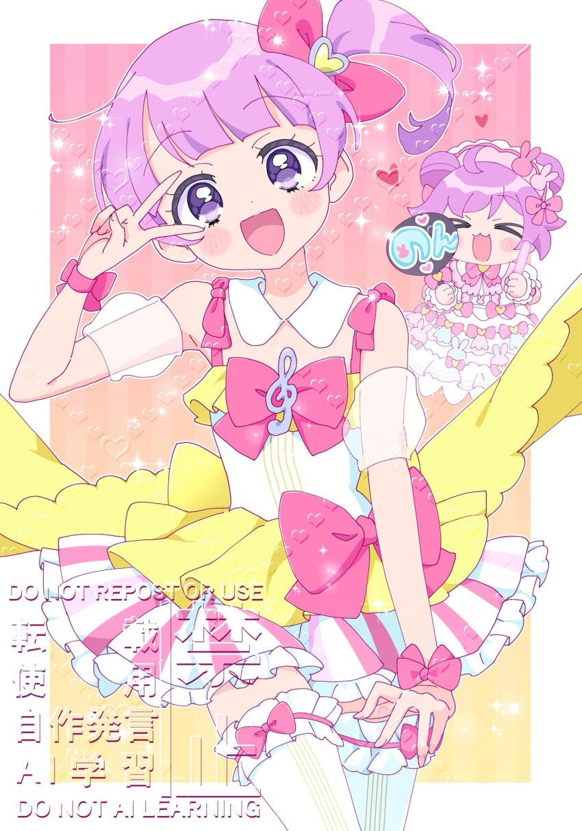 >_<, 2girls, :3, :d, ahoge, artist_name, bare_shoulders, blush_stickers