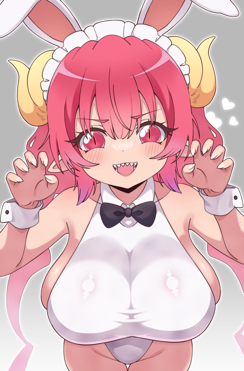 1girl, :d, absurdres, animal_ears, black_bow, black_bowtie, blush, bow