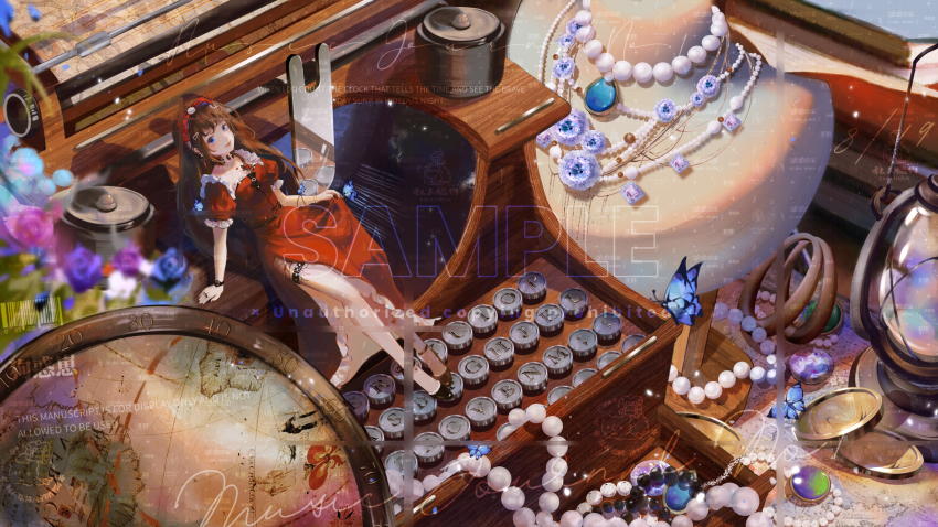 1girl, absurdres, ankle_strap, arm_support, black_bow, black_bowtie, black_nails, black_shoes