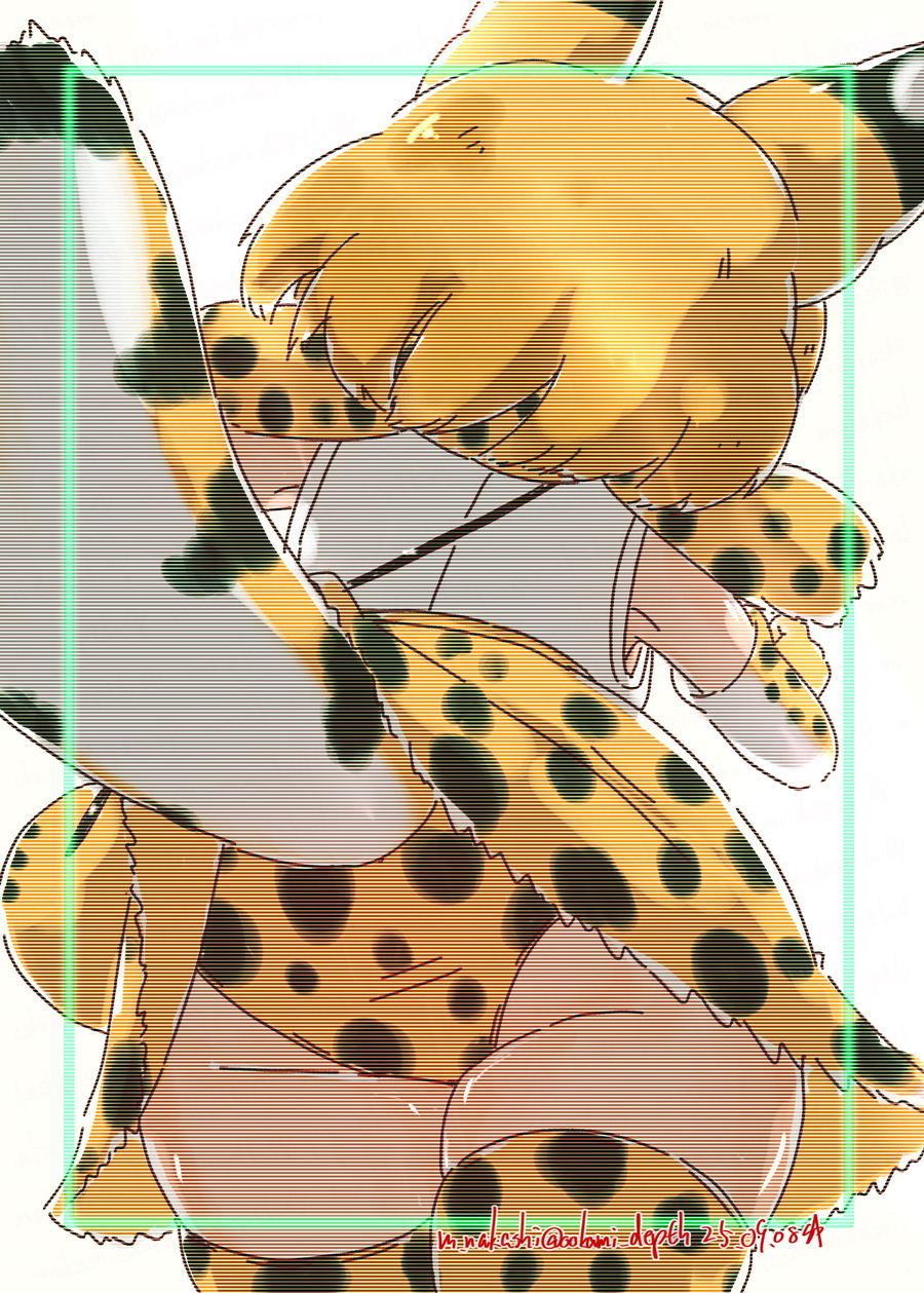 1girl, animal_ears, animal_print, artist_name, ass, blonde_hair, bow, commentary_request, dated, elbow_gloves, from_behind, from_below, gloves, high-waist_skirt, highres, kemono_friends, multicolored_gloves, nakashi_masakumi, panties, print_gloves, print_panties, print_skirt, scanlines, serval_(kemono_friends), shirt, short_hair, simple_background, skindentation, skirt, sleeveless, sleeveless_shirt, solo, striped_tail, tail, thighhighs, underwear, white_background, white_gloves, white_shirt, yellow_gloves, yellow_skirt, yellow_thighhighs