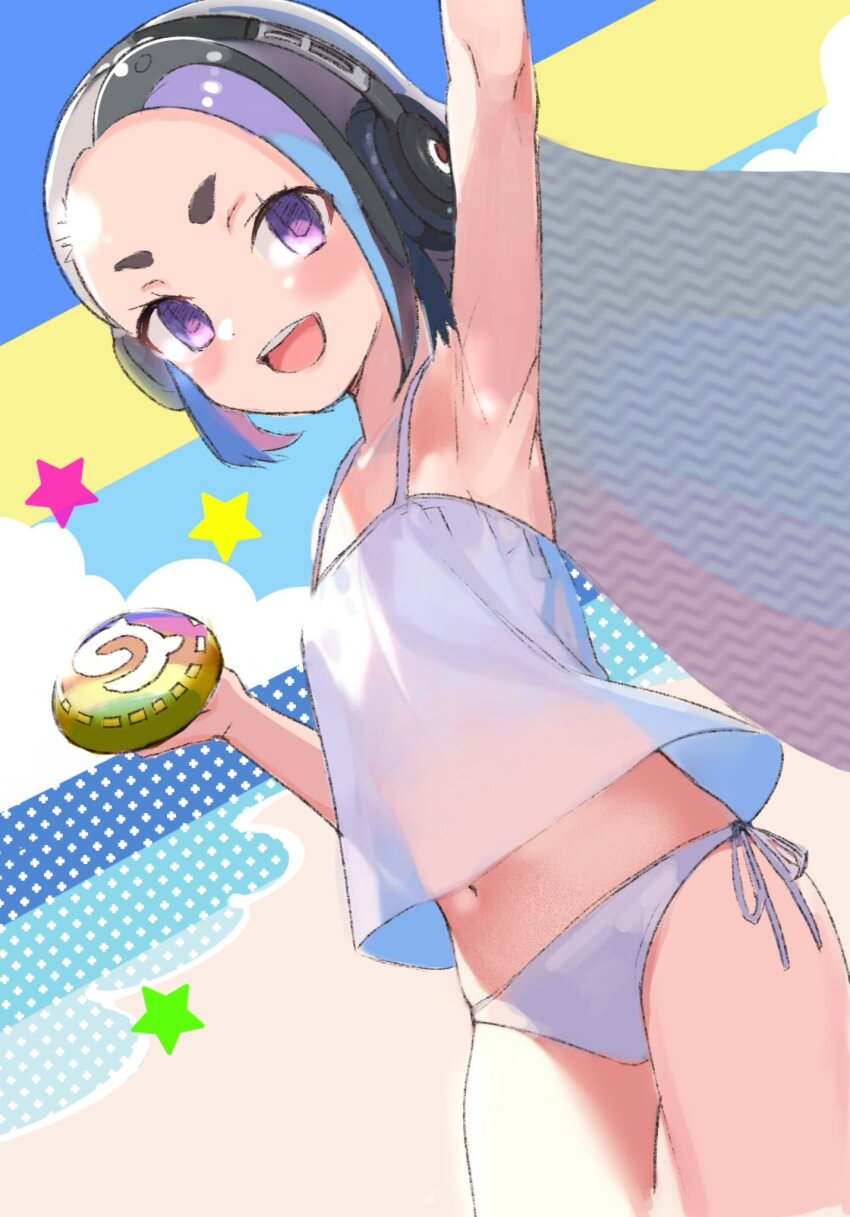 1girl, armpit_focus, armpits, bare_arms, bare_shoulders, cowboy_shot, flat_chest, highres