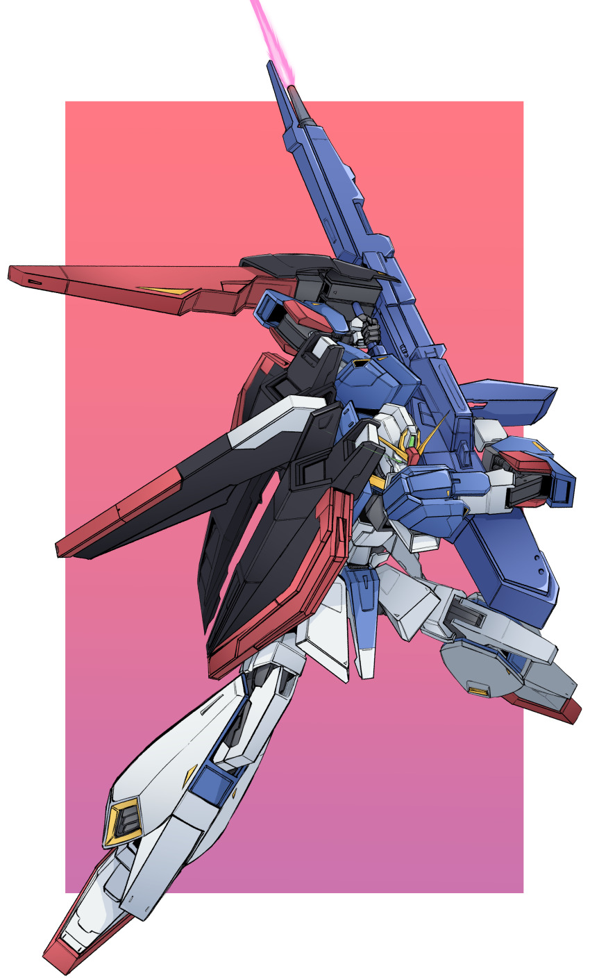 absurdres, aeug, bayonet, beam_cannon, commentary, energy_blade, energy_gun, english_commentary