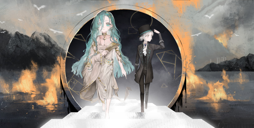 37_(reverse:1999), absurdres, adjusting_clothes, adjusting_headwear, ancient_greek_clothes, armlet, ascot, bare_shoulders