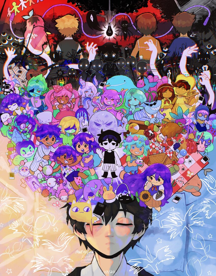 2023, 6+boys, 6+girls, 6+others, :d, ;d, alternate_skin_color, animal