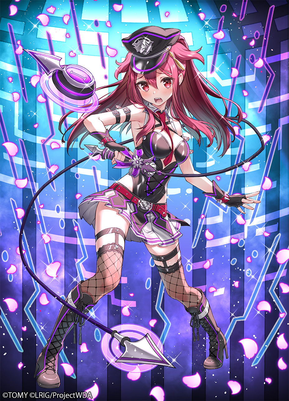 1girl, 90kyuuri, bare_shoulders, belt, between_breasts, black_boots, black_gloves, black_hat