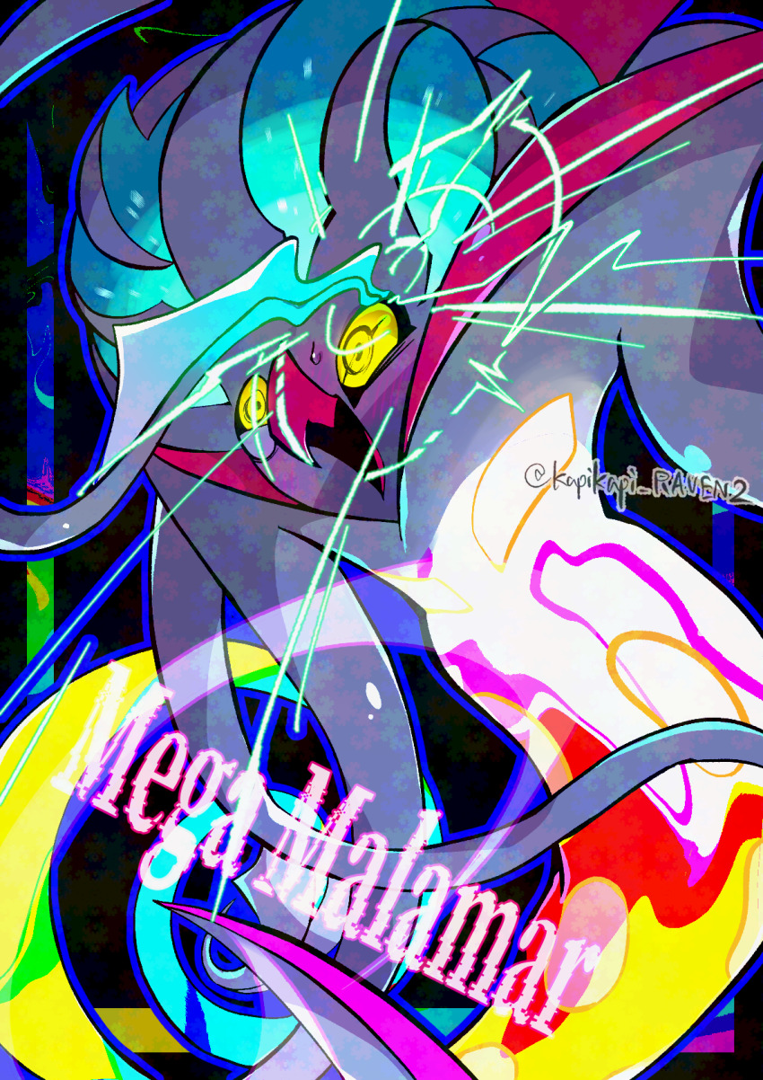 character_name, commentary_request, highres, light_blush, malamar, mega_evolution, mega_malamar, nintendo